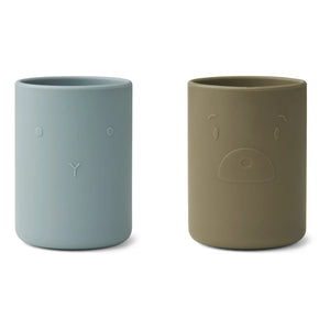 Liewood - Ethan Silicone Cups - Set of 2 | Blue