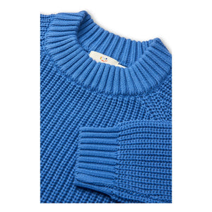 Copenhagen Colors - Ribbed Organic Cotton Sweater | Azure Blue