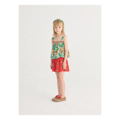 Bobo Choses - Organic Cotton Floral Gathered Top | White