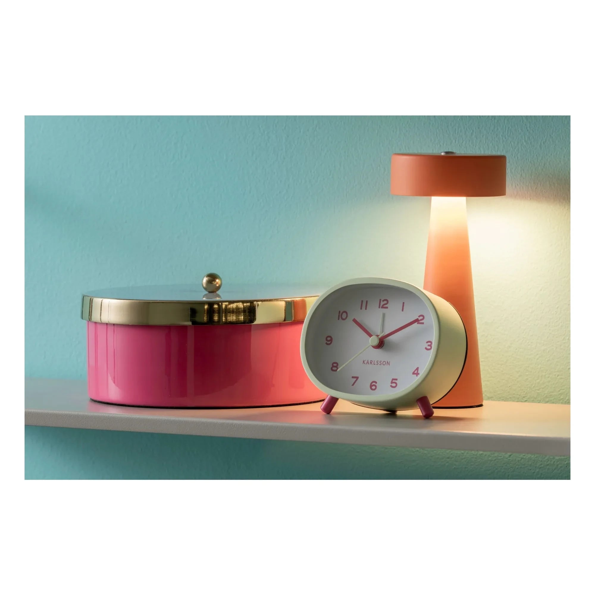Present Time - Cute Alarm Clock | Green