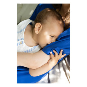 1+ in the family - Montjoi striped romper | Light blue
