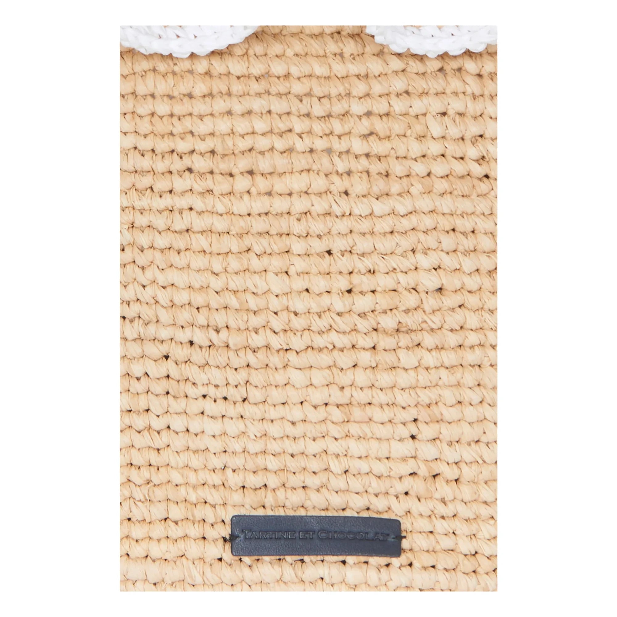 Tartine et Chocolat - Rattan Frilled Basket | Natural