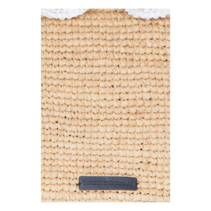 Tartine et Chocolat - Rattan Frilled Basket | Natural