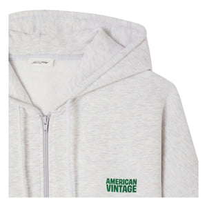 American Vintage - Baptown Zip-up Sweatshirt | Charcoal Melange