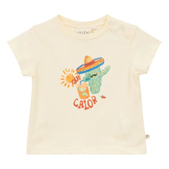 Arsène et Les Pipelettes - Que Calor Organic Cotton T-Shirt | Ecru