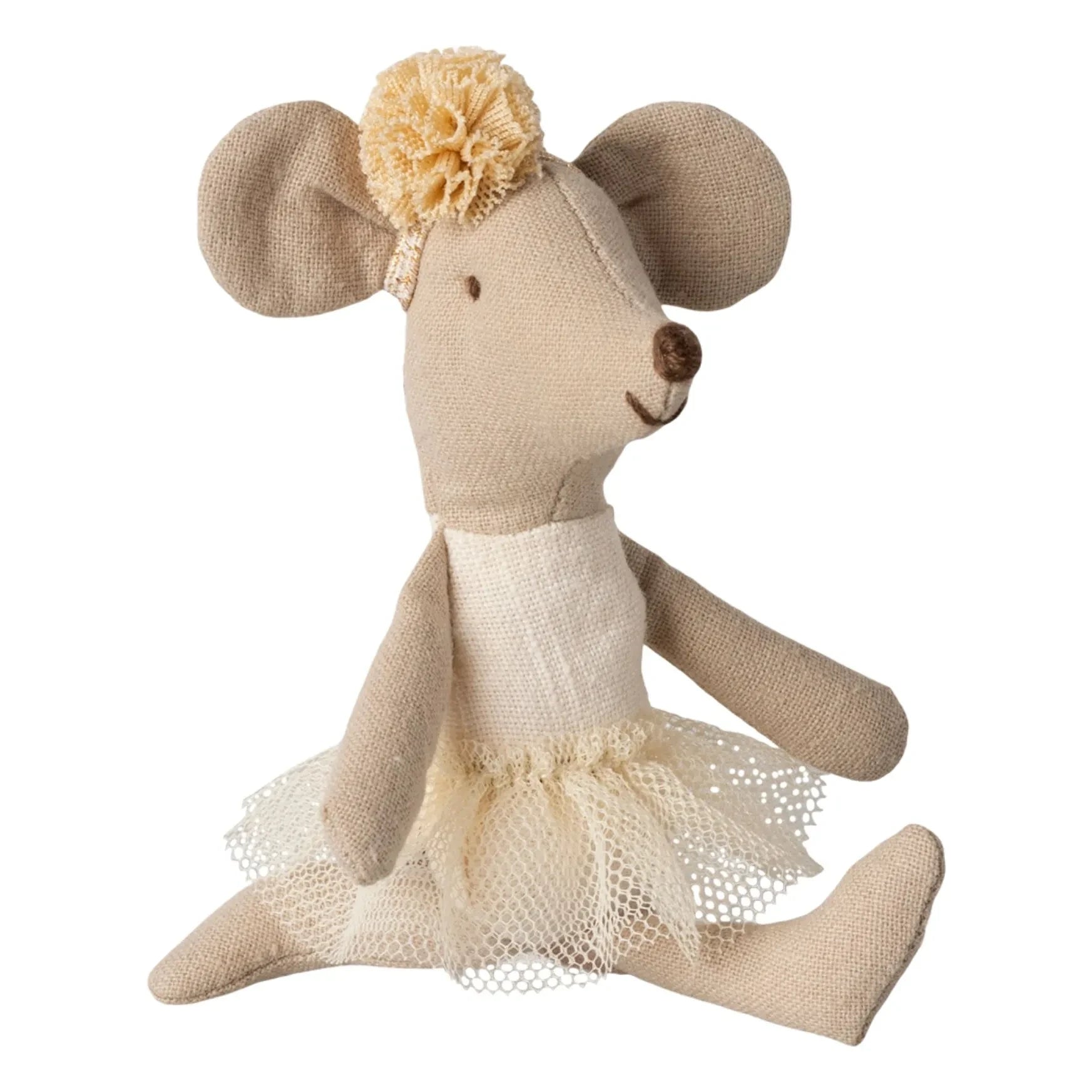 Maileg - Little Girl Mouse Ballerina | Off White