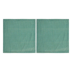 Anna + Nina - Vichy organik pamuk havlular - 2'li Set | Yeşil