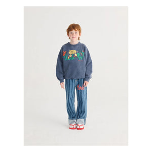 Bobo Choses - Herbalist organik pamuklu sweatshirt | Lacivert