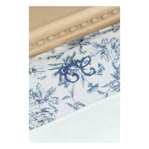 Tartine et Chocolat - Toile de Jouy Changing Pad Cover | Navy Blue