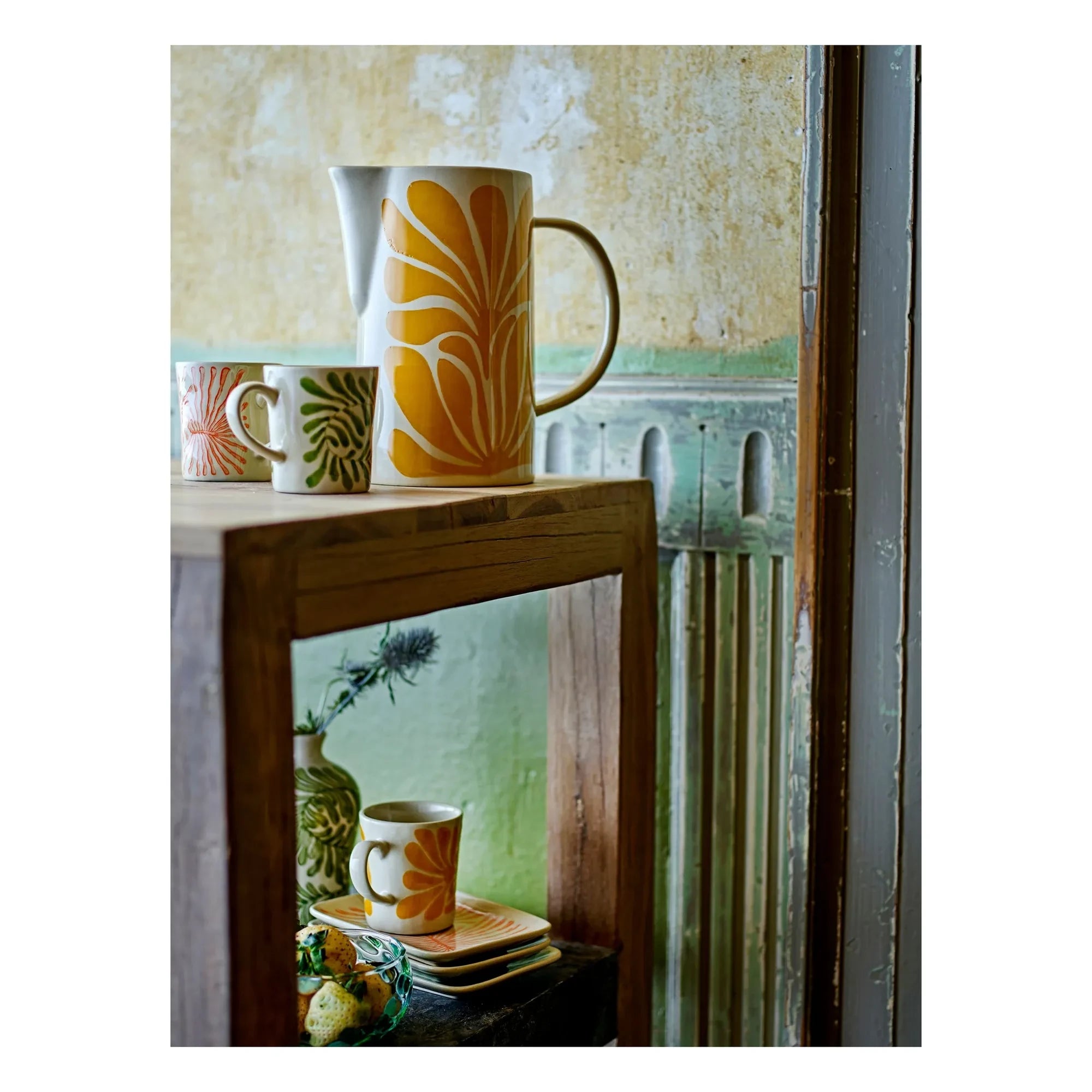 Bloomingville - Fauni Stone Ceramic Mug - Set of 3 | Multicolored