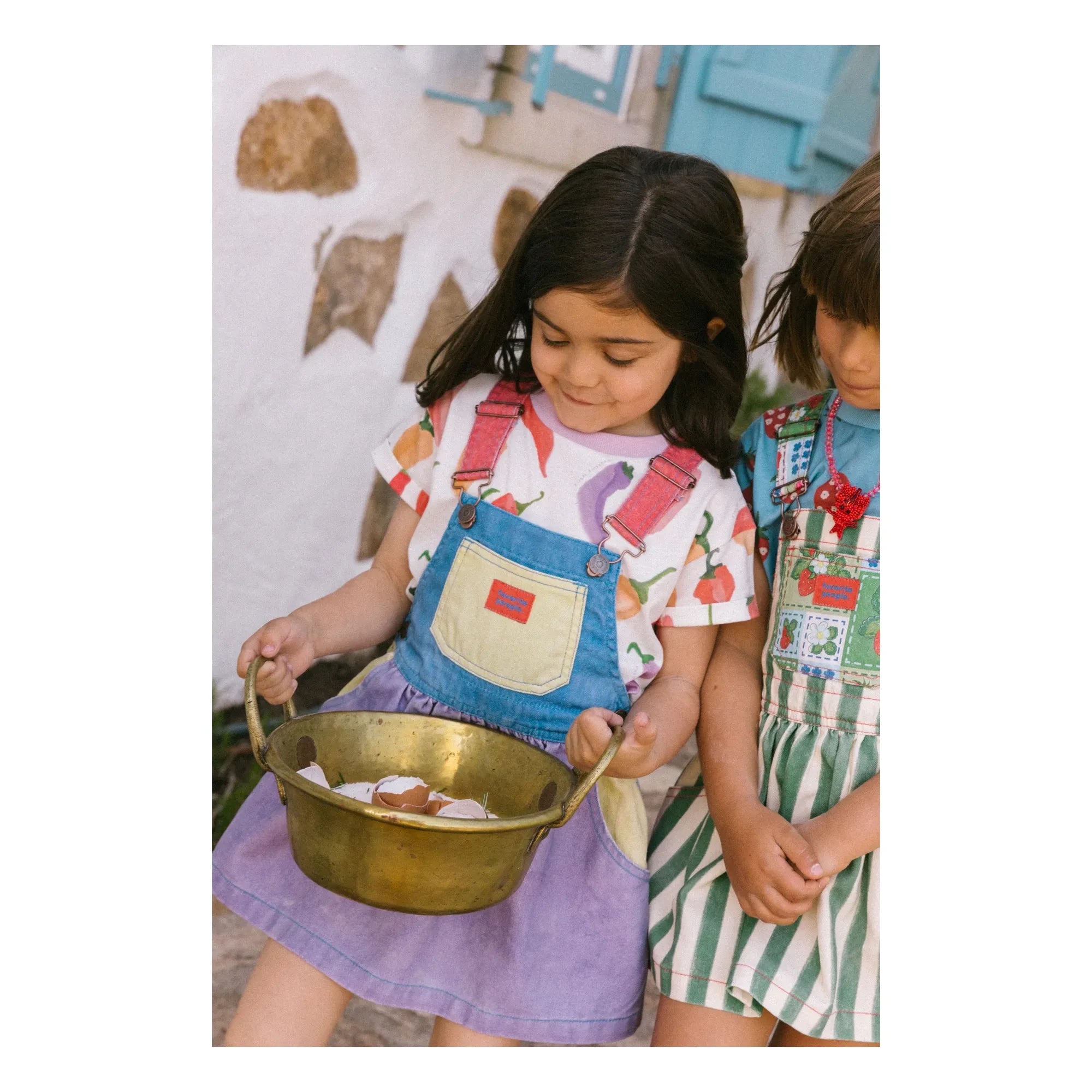 Favorite People - Colorblock Mozzarella Salopet Elbise | Mor