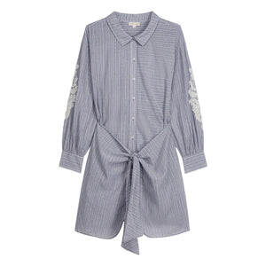 Louise Misha - Striped Dress Berenjere Organic Cotton | Blue