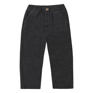 Rylee + Cru - Bol paça pantolon | Denim siyah