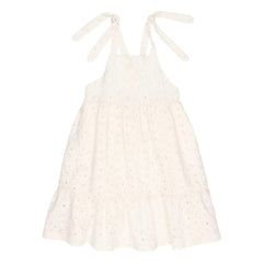 Búho - Embroidered Dress | Ivory