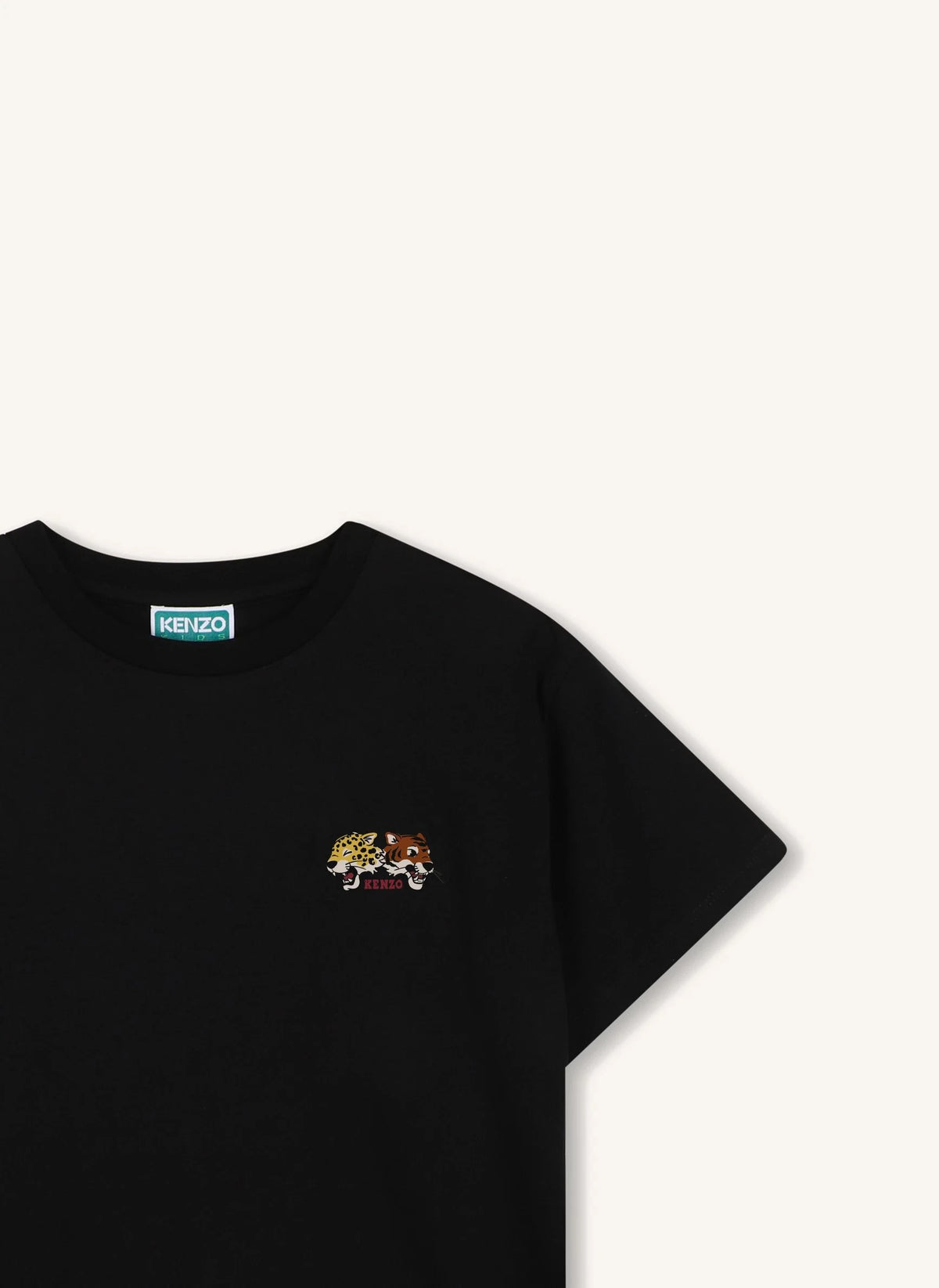 Kenzo - Kaplan Kafası Tişört | Siyah