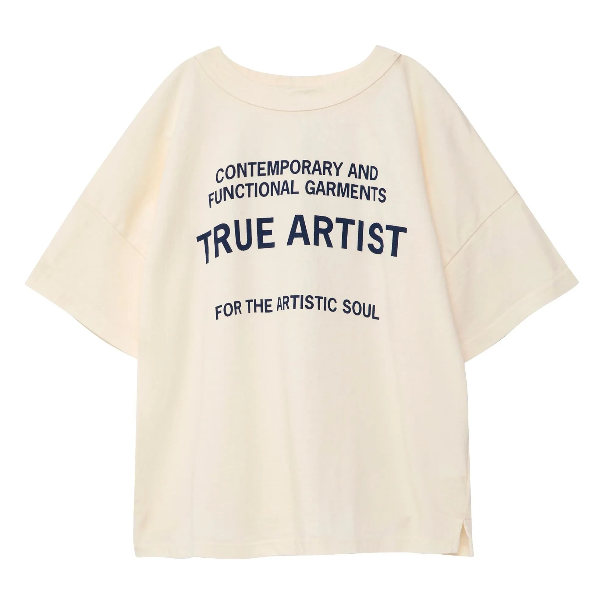 True Artist - N°1 T-shirt Organik pamuk | Krem