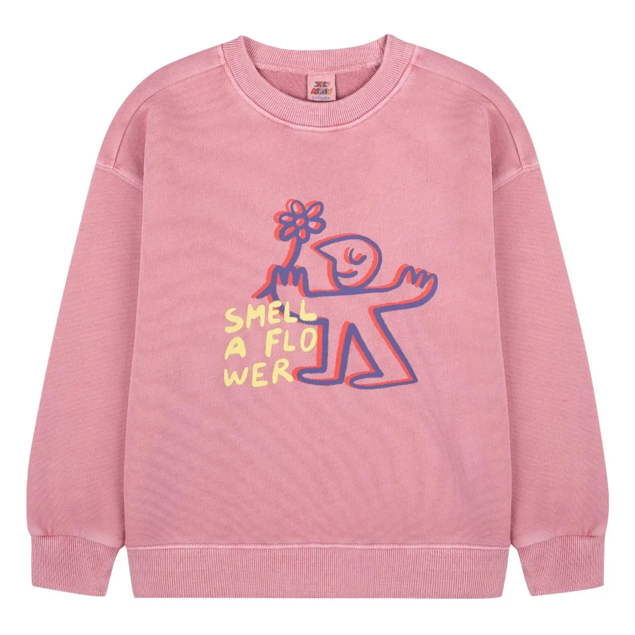Jelly Mallow - "Smell A Flower" Sweatshirt | Pink