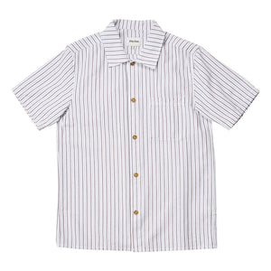 Rhythm - Striped Short-Sleeve Shirt | Light Gray