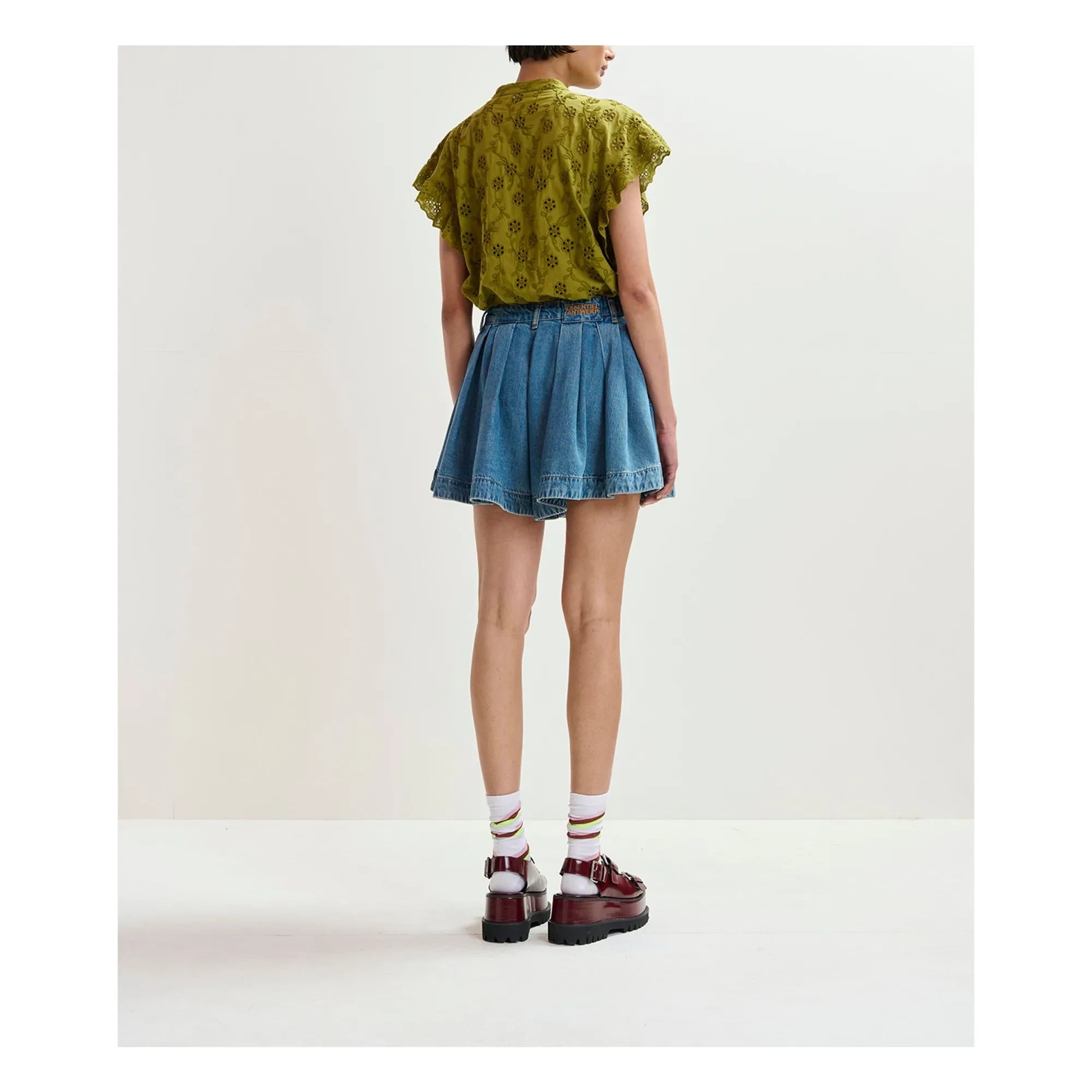 Essentiel Antwerp - Joss Organic Cotton Shorts | Blue