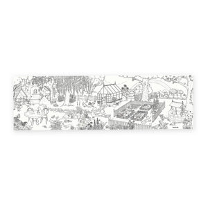 Moulin Roty - The Gardener Giant Coloring Book