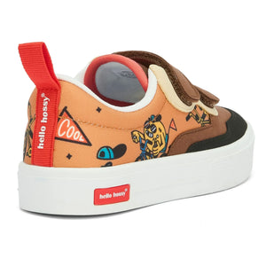 Hello Hossy - Mascots Ride Cartoon Sneakers | Brown