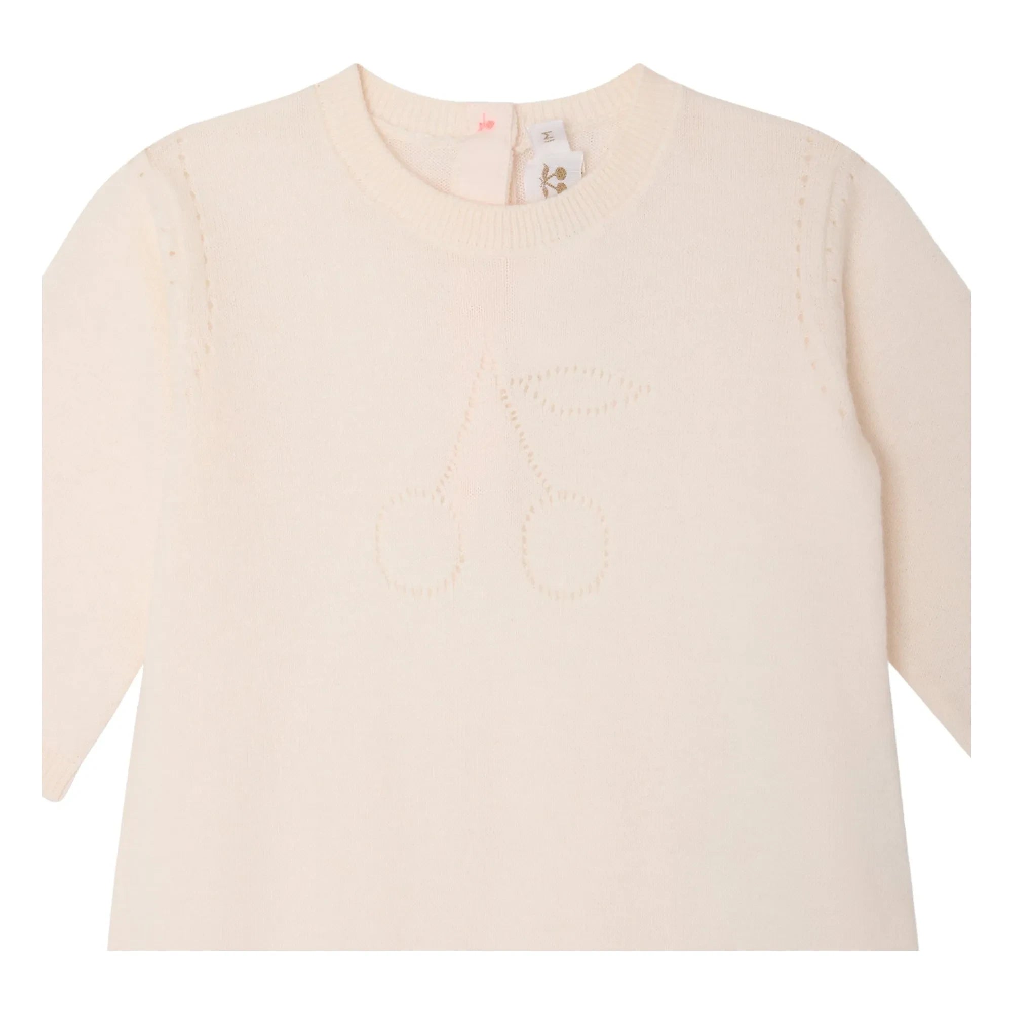Bonpoint - Atilou Cherry Organic Cotton Romper | Nude