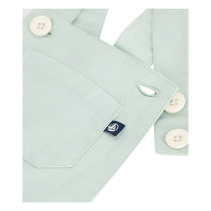 Petit Bateau - Linen Short Romper | Sage Green