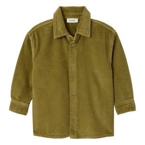American Vintage - Padow Organic Cotton Velvet Shirt | Light Khaki