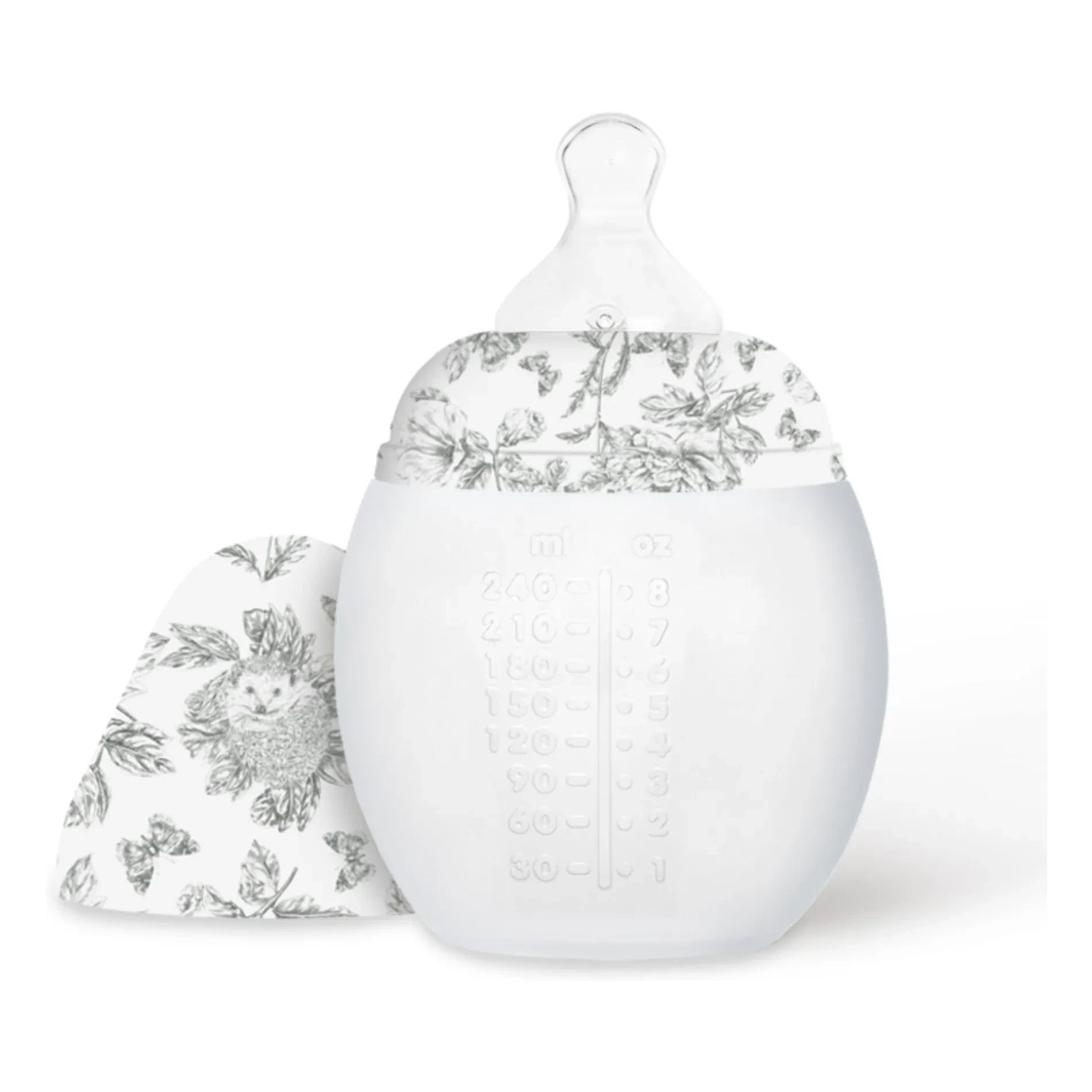 Elhée - Toile de Jouy Medical Silicone Bottles and Physiological Pacifiers - Elhée x Tartine et Chocolat | Gray