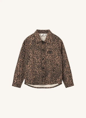 Cos I Said So - Leopar Logolu Overshirt | Kahverengi