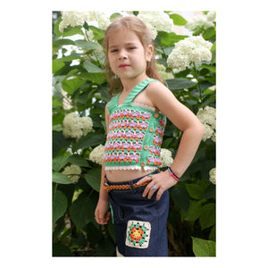 Kalinka - Isabelle Crochet Top | Green