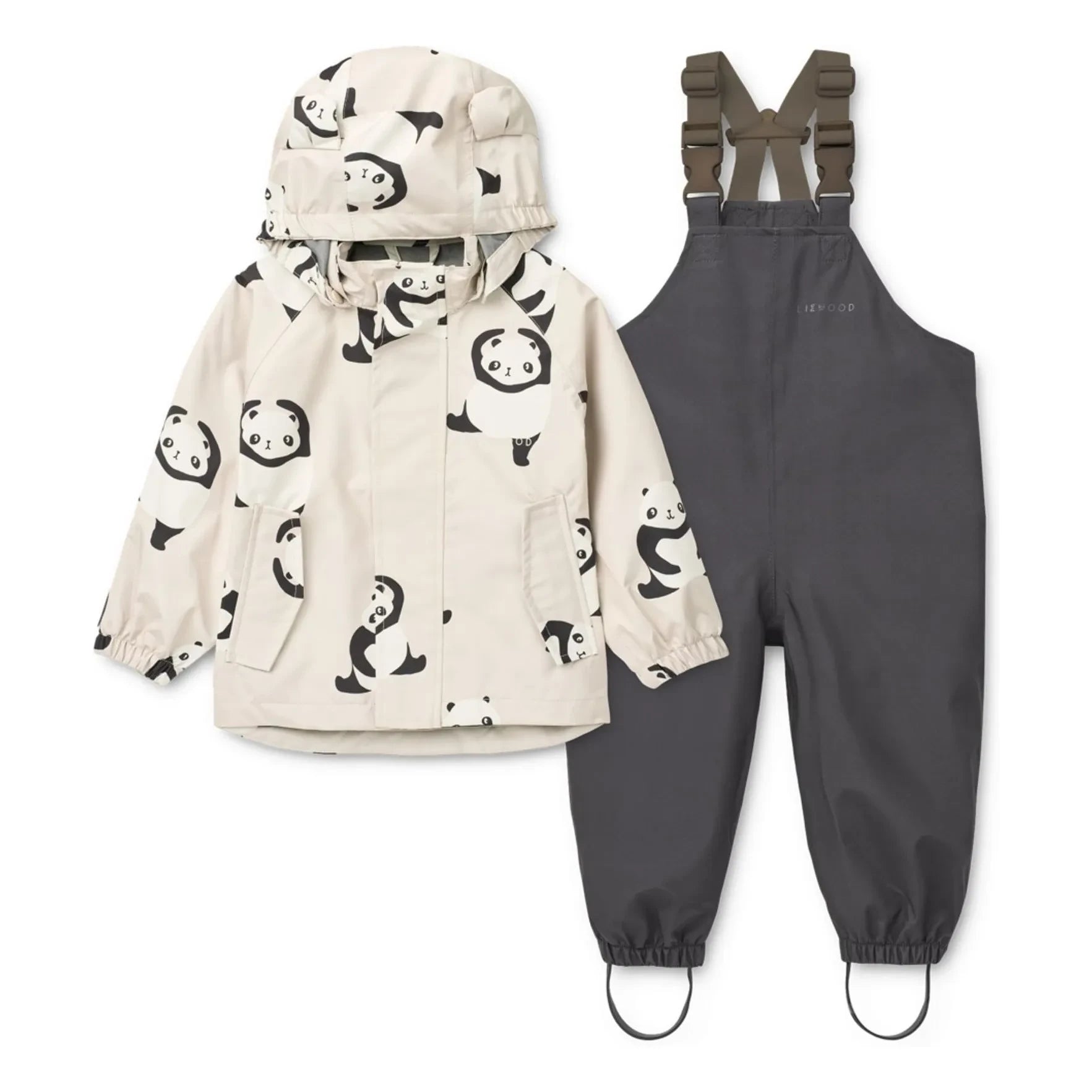 Liewood - Manu Pandas Rain Set Recycled Fiber | Dark Blue