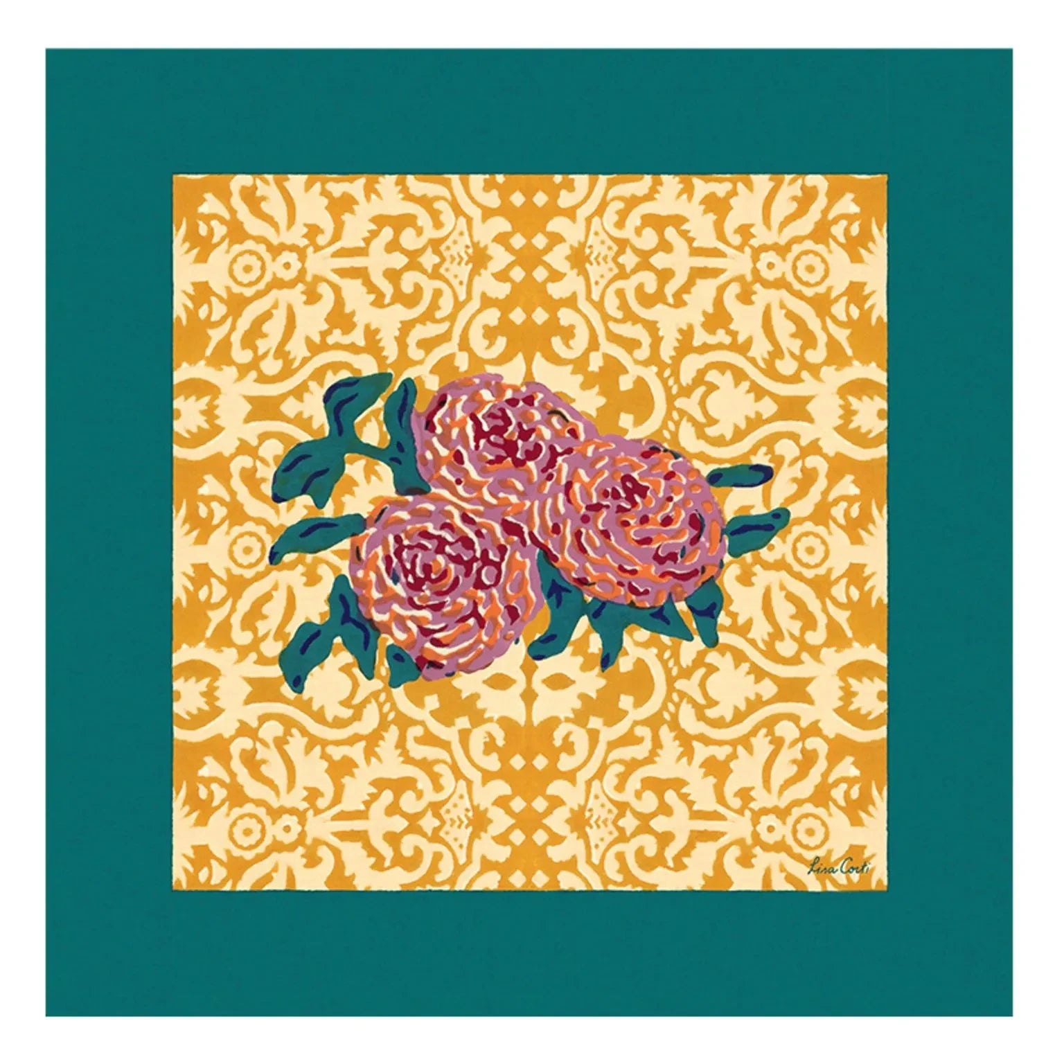 Lisa Corti - Dam Dam Napkin | Straw Yellow