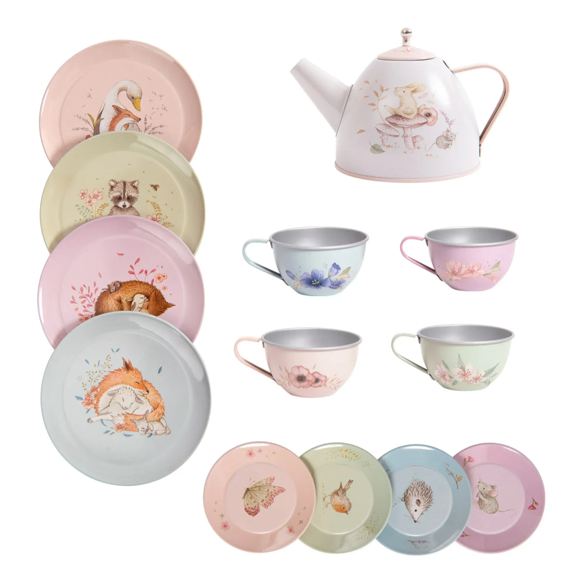 Moulin Roty - Les Rosalies metal tea service trolley