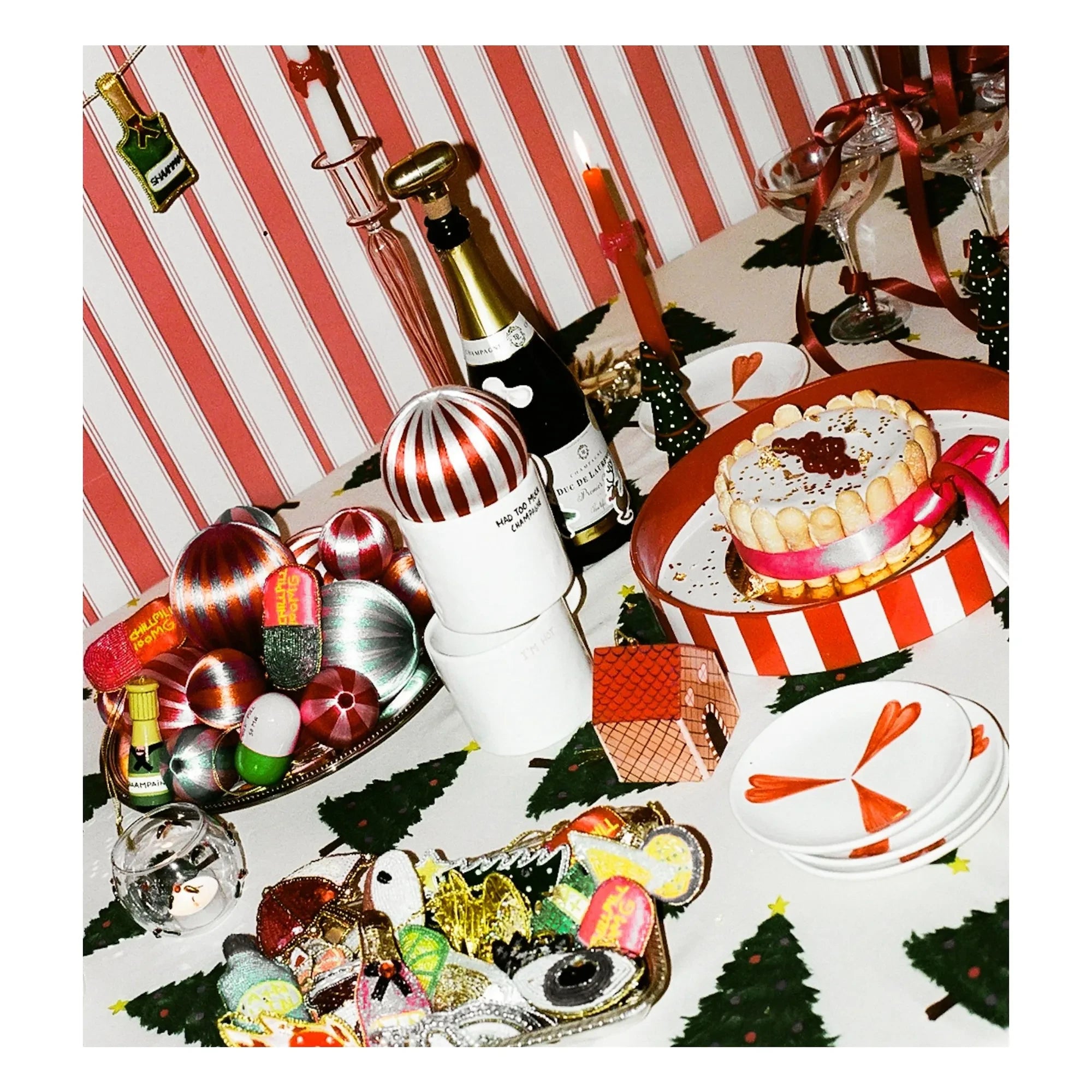 Anna + Nina - Classic Love Sweet Plate | White