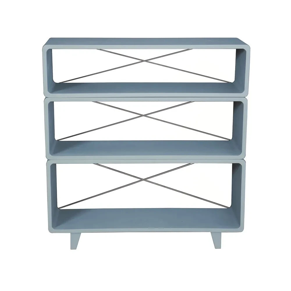 Laurette - Bookcase "Millefeuille" | Medium Gray