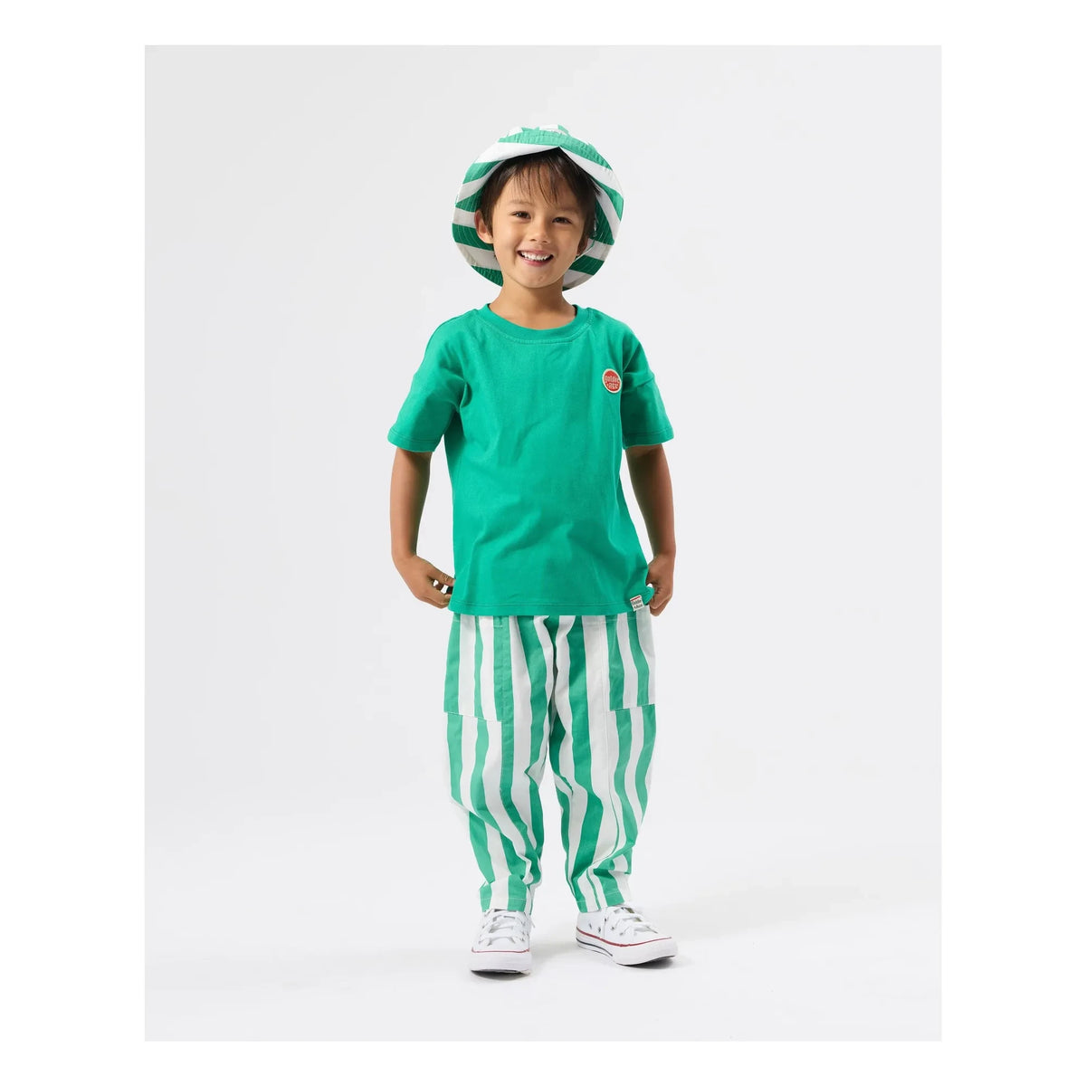 Goldie + Ace - Green Striped Bob