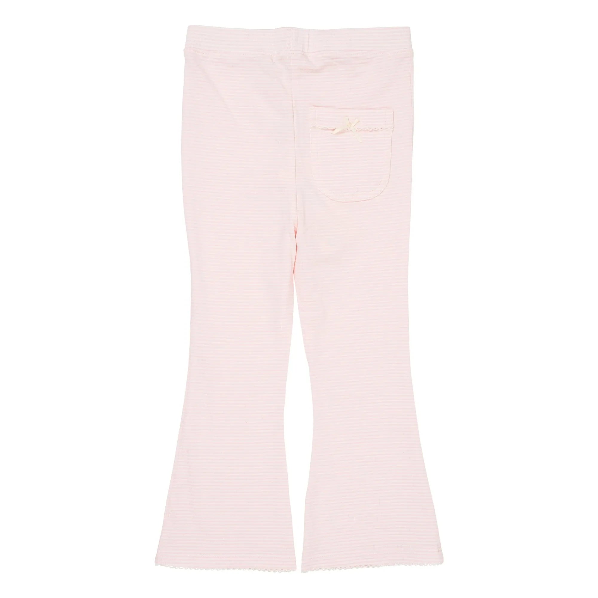 Copenhagen Colors - Organic Cotton Striped Trousers | Powder Pink