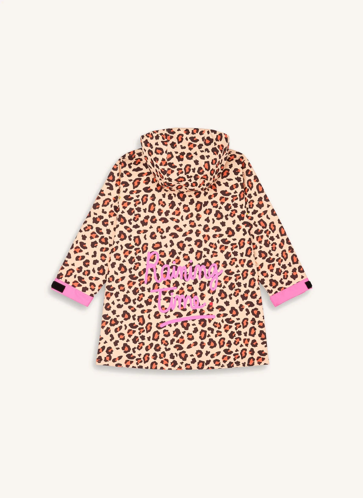 Hello Hossy - Waterproof Leopard Print Short Poncho | Brown
