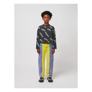 Bobo Choses - Color Block Organic Cotton Jeans | Yellow