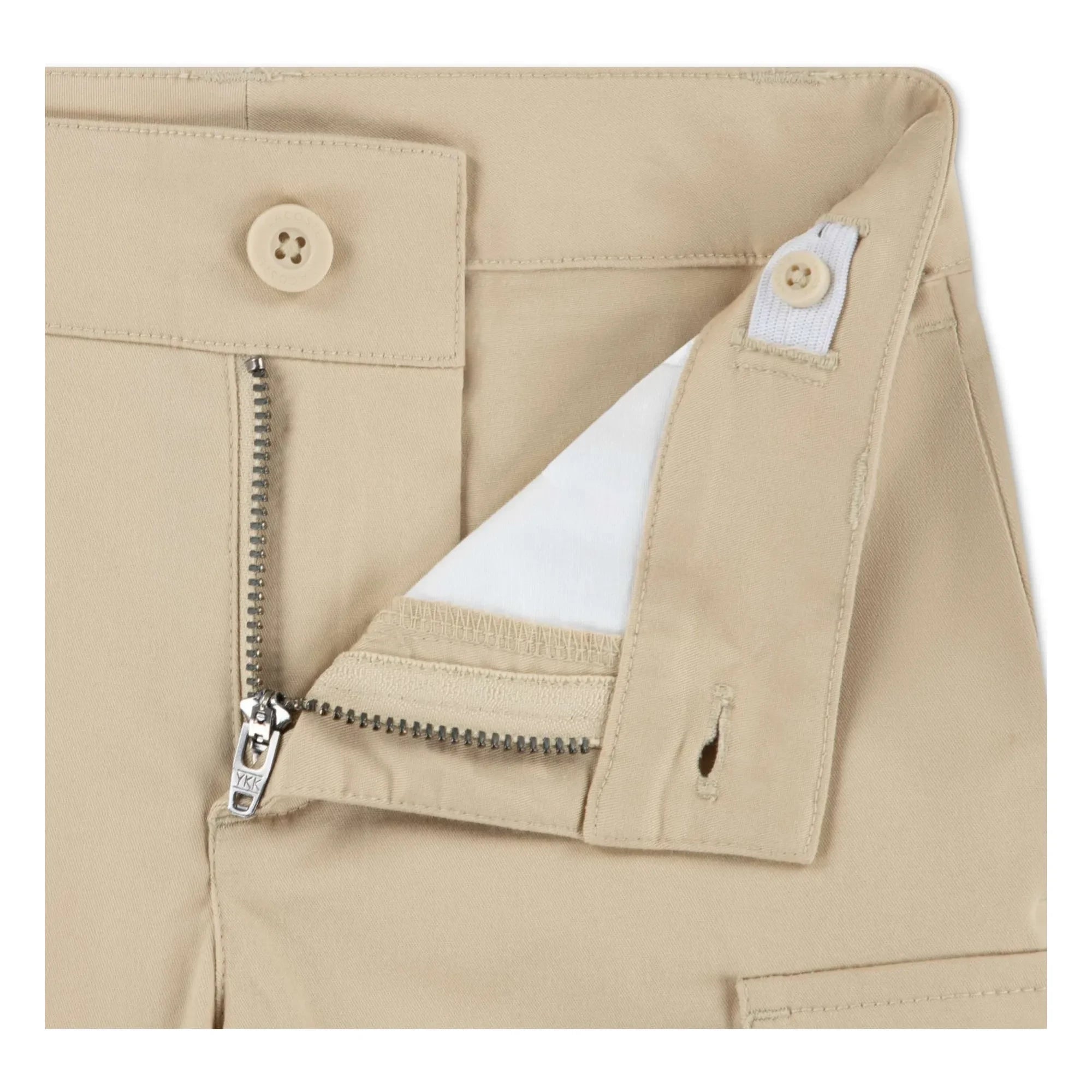 Lacoste - Organic Cotton Cargo Bermuda Shorts | Beige