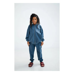 Repose AMS - Organic Cotton Logo Zip-up Sweatshirt | Dark Blue