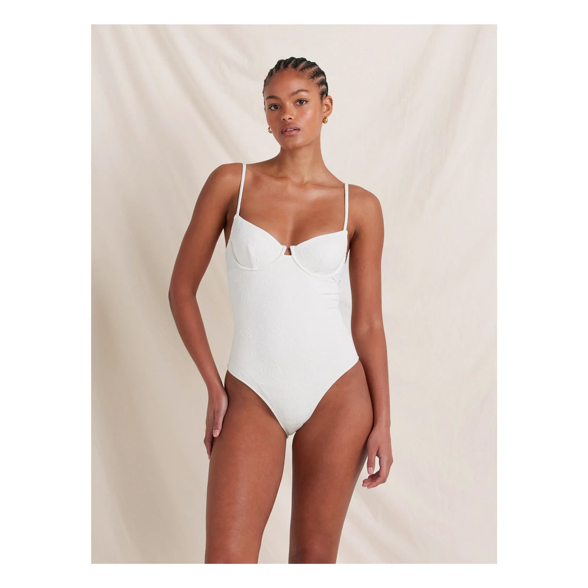 Peony - Quintessential Recycled Fiber 1-Piece Jersey | White