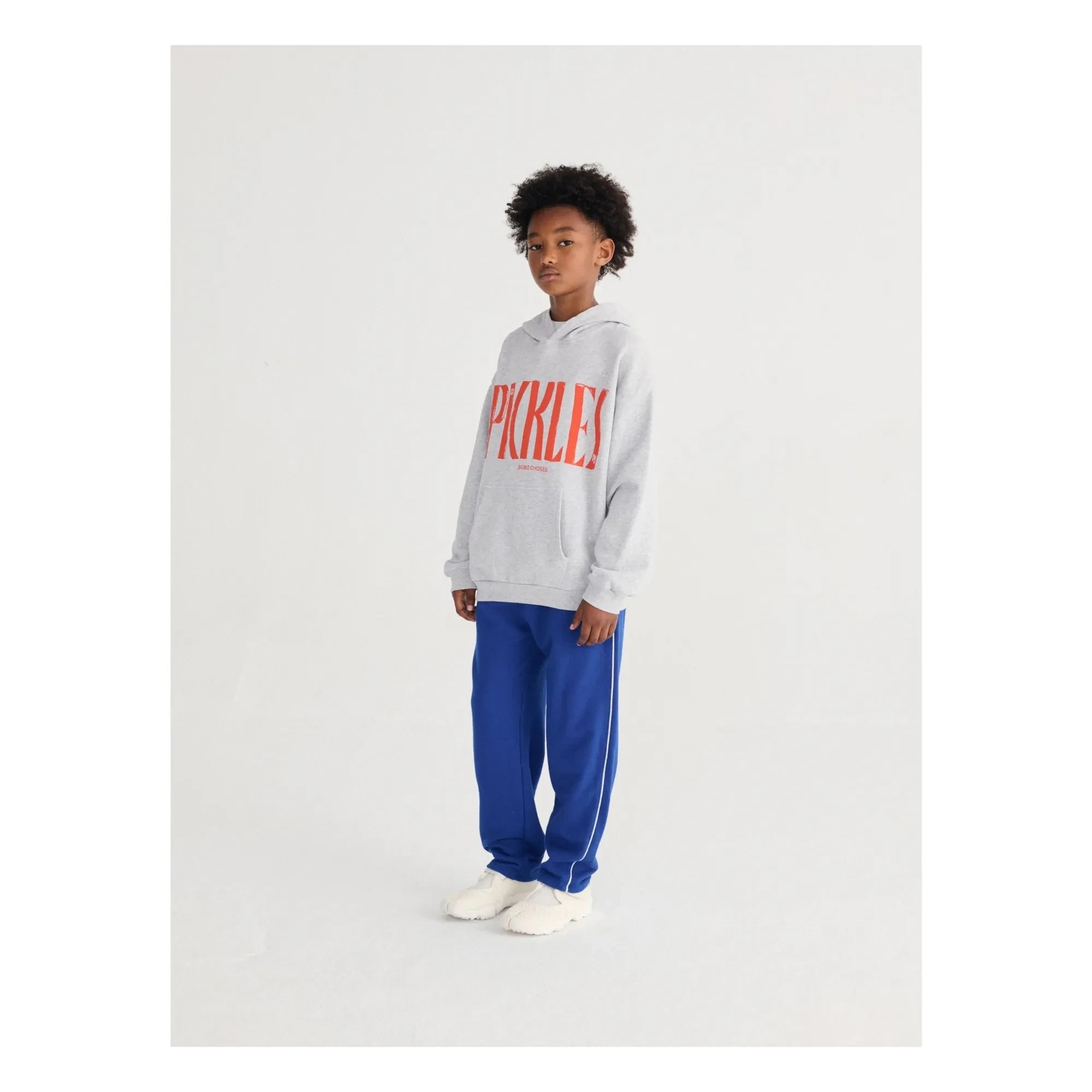 Bobo Choses - Pickles Organic Cotton Hoodie | Gray Melange
