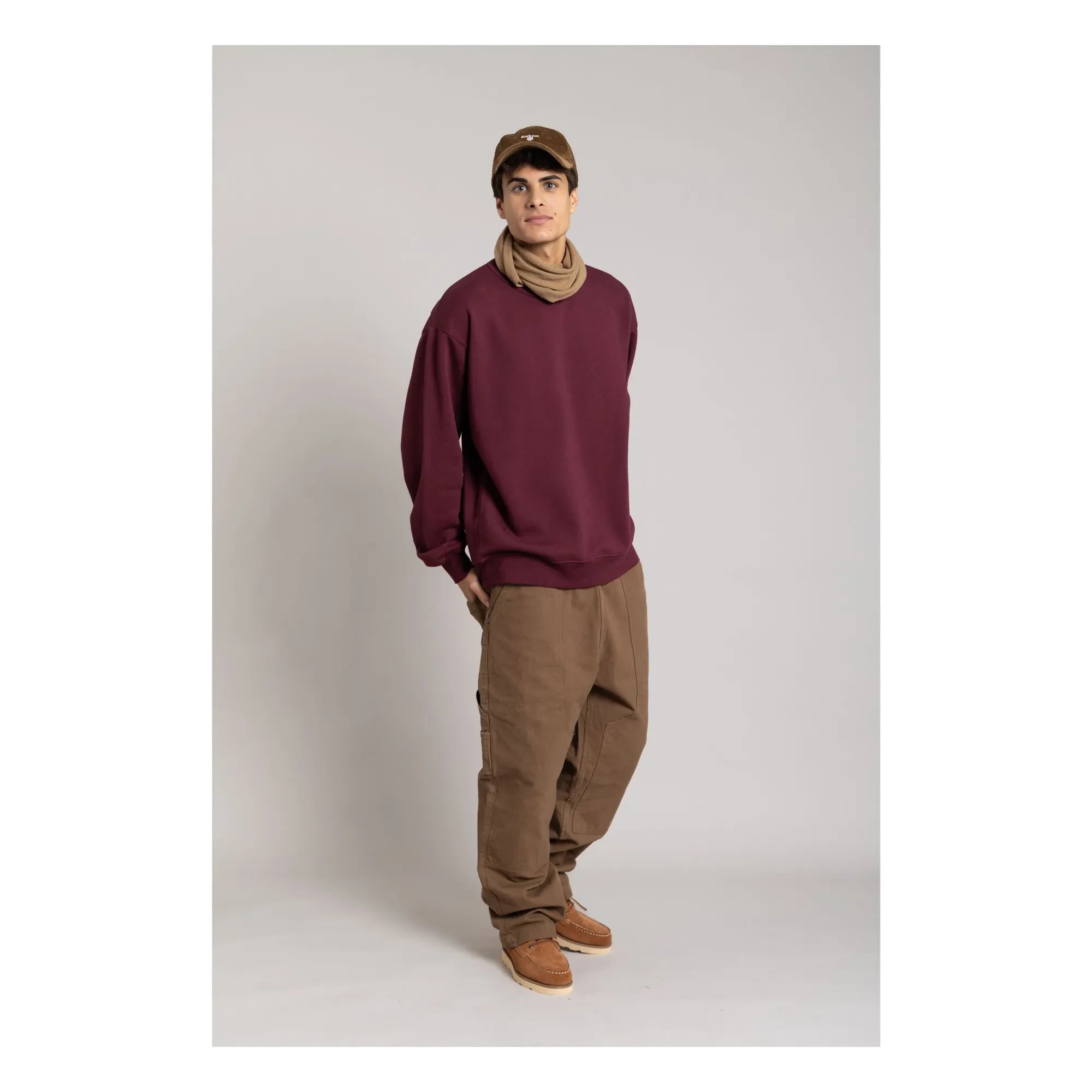 Smallable Man - Organic cotton sweatshirt | Aubergine