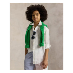 Ralph Lauren - Linen Sport Logo Shirt | White