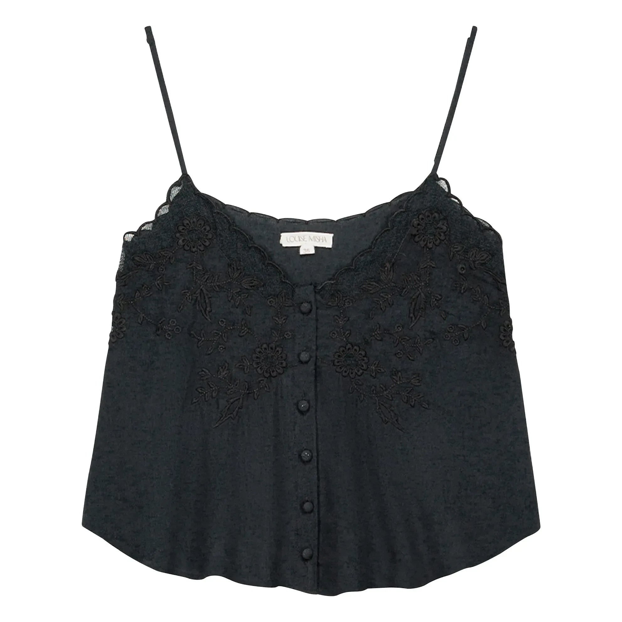 Louise Misha - Suena Tank Top | Black
