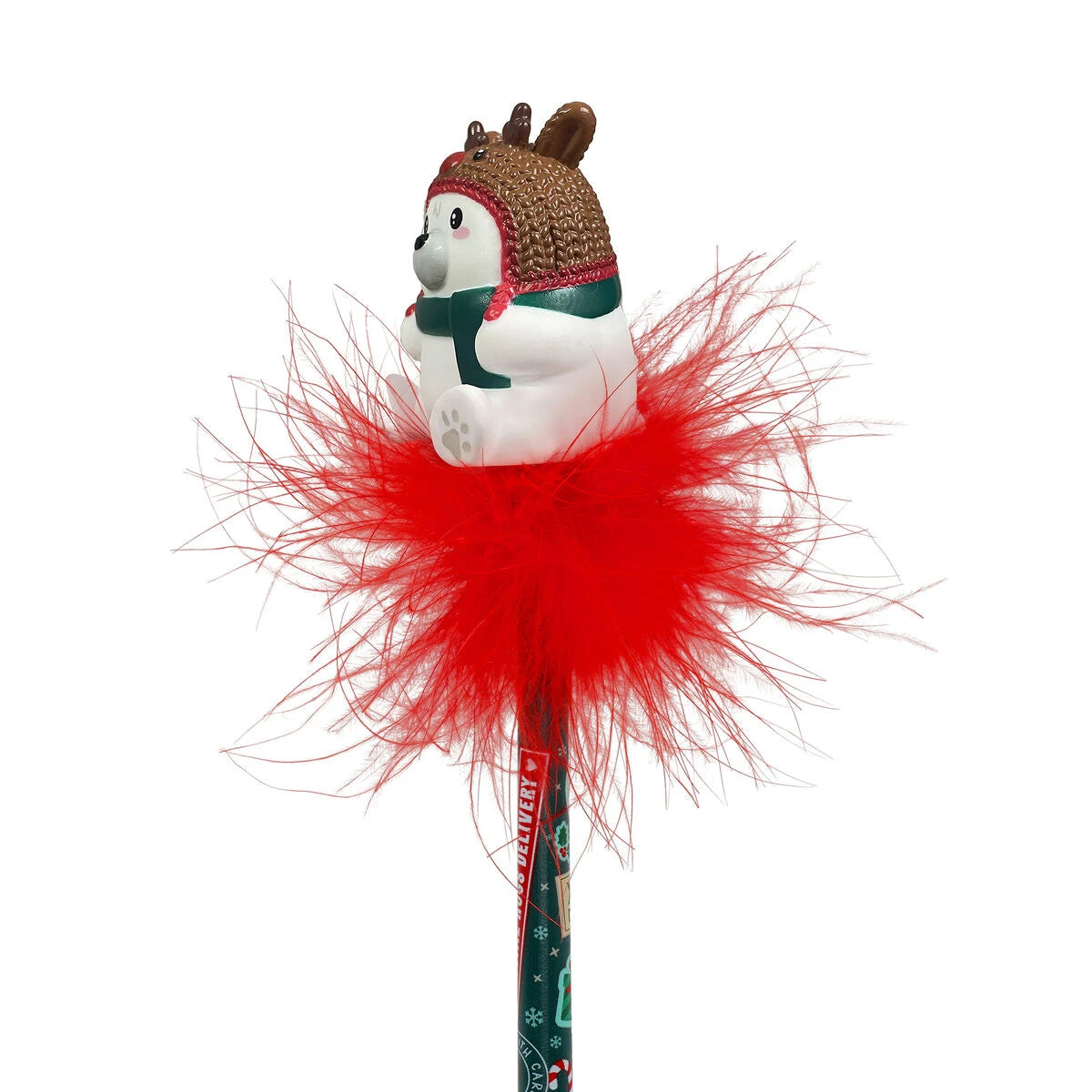Legami - Christmas Gel Pen with Lighted Polar Bear Reindeer - Writing is Magic