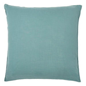 Haomy - Cotton Voile Pillow Cover | Blue Stone