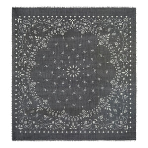Kujten - Effy Cashmere Voile Bandana | Black